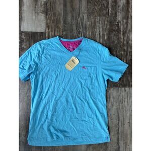 Tommy‎ Bahama Men's River Blue Pocket T Shirt Size S Short Sleeve ST226362TX